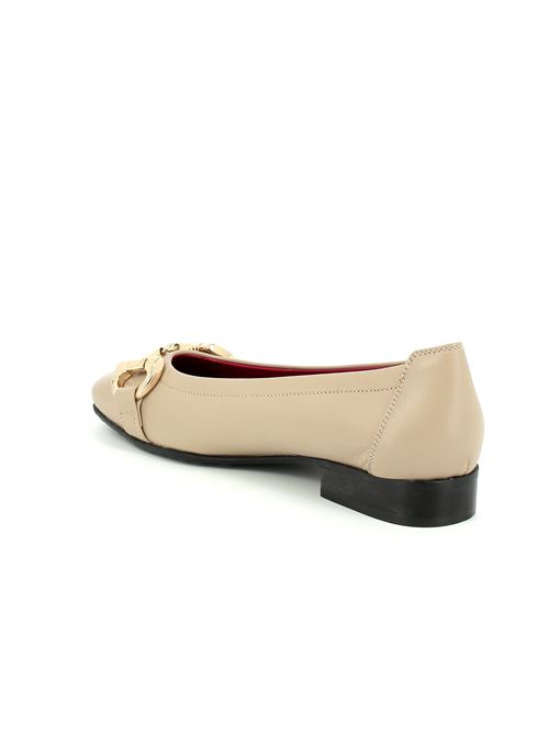 ballerina da donna in pelle beige CARLA ORTI | T706Z